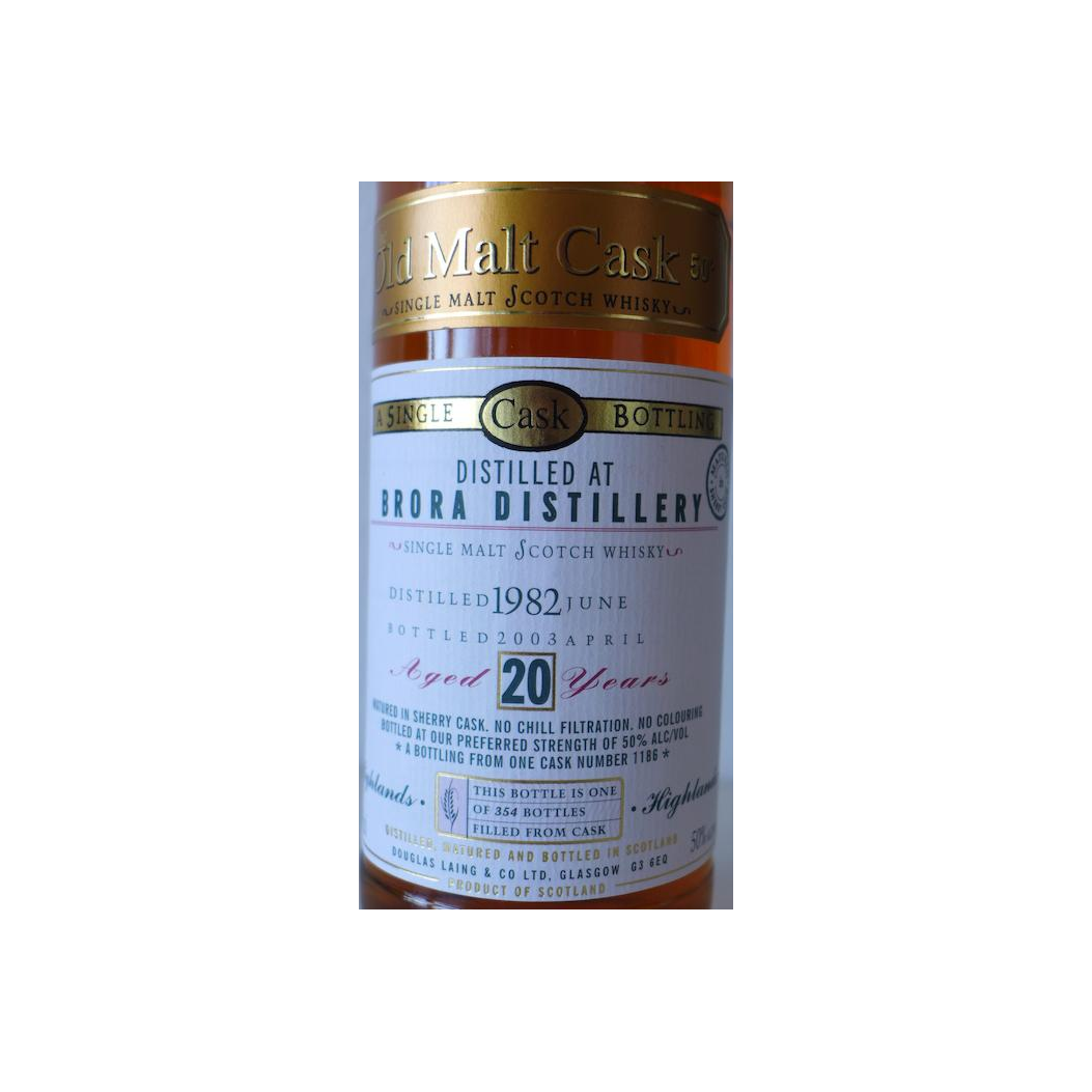 Brora Old Malt Cask 1982 20 Years Single Malt Whisky 3