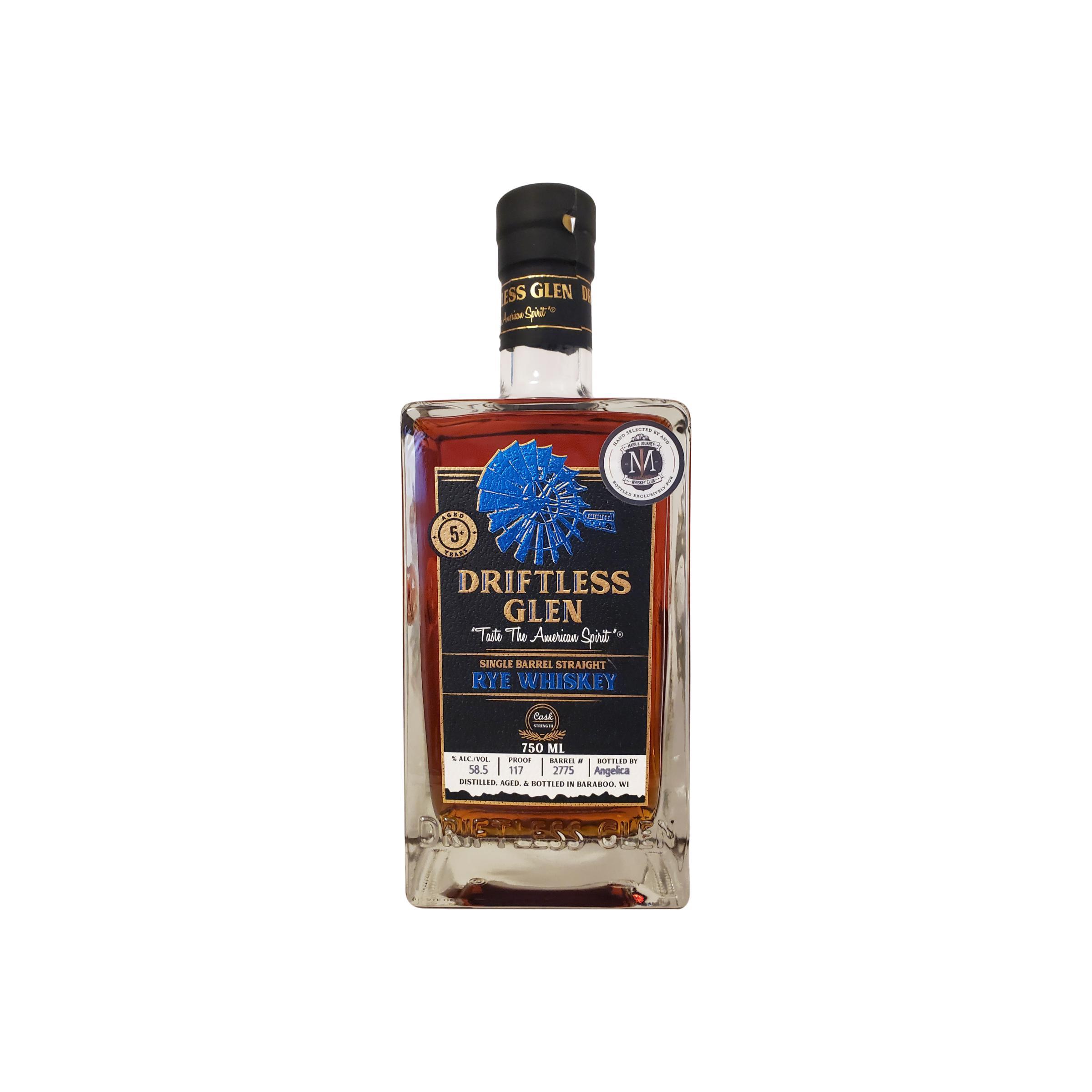 Driftless Glen Single Barrel Straight Rye Whiskey