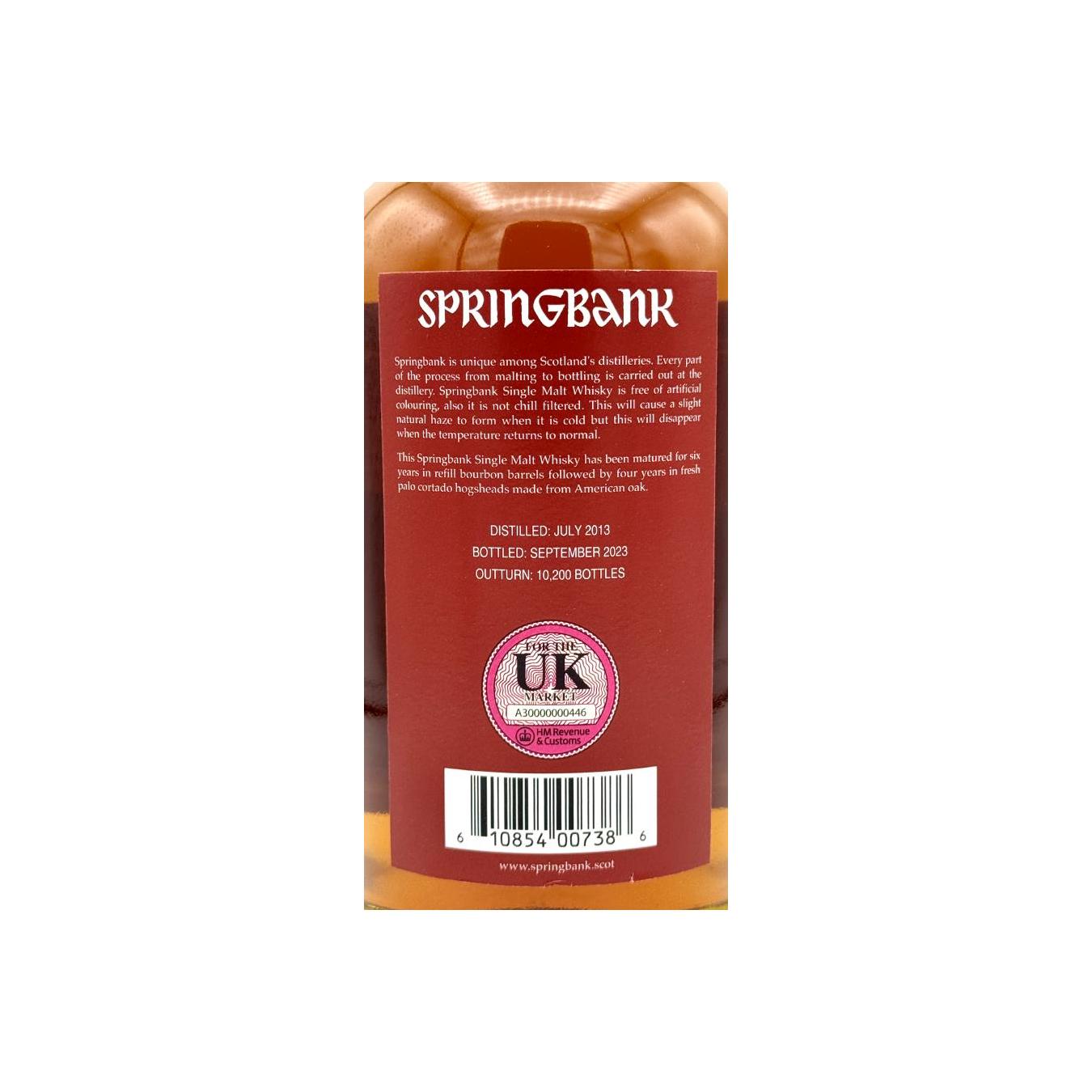 Springbank 2013 10 Years Single Malt Whisky 4