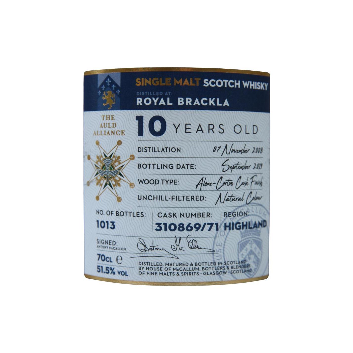 Royal Brackla 2008 10 Years Single Malt Whisky 2