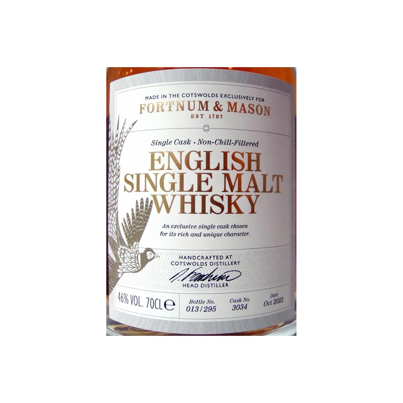 Fortnum & Mason English Single Malt Whisky 2