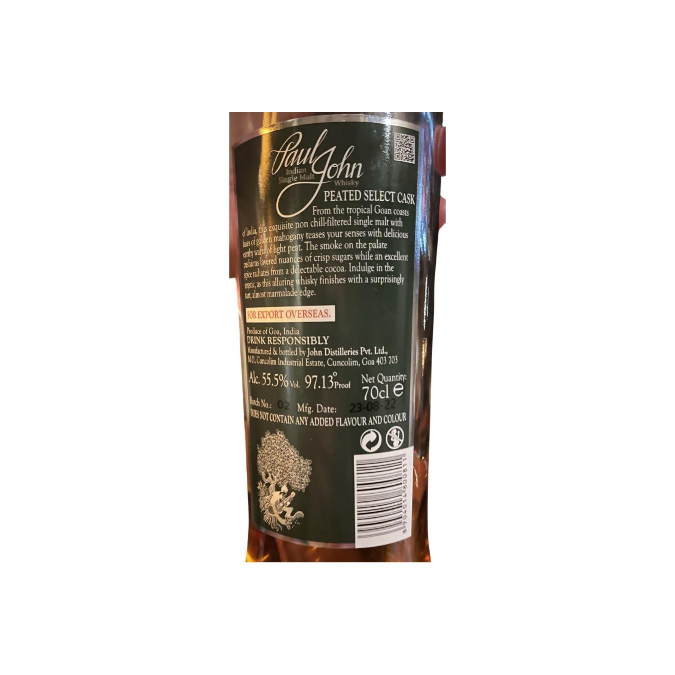 Paul John Single Malt Whisky