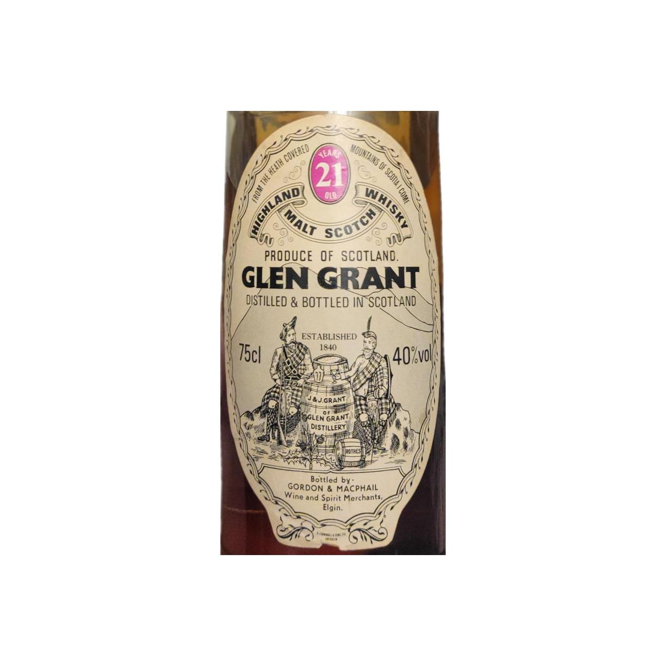 Glen Grant 21 Years Single Malt Whisky