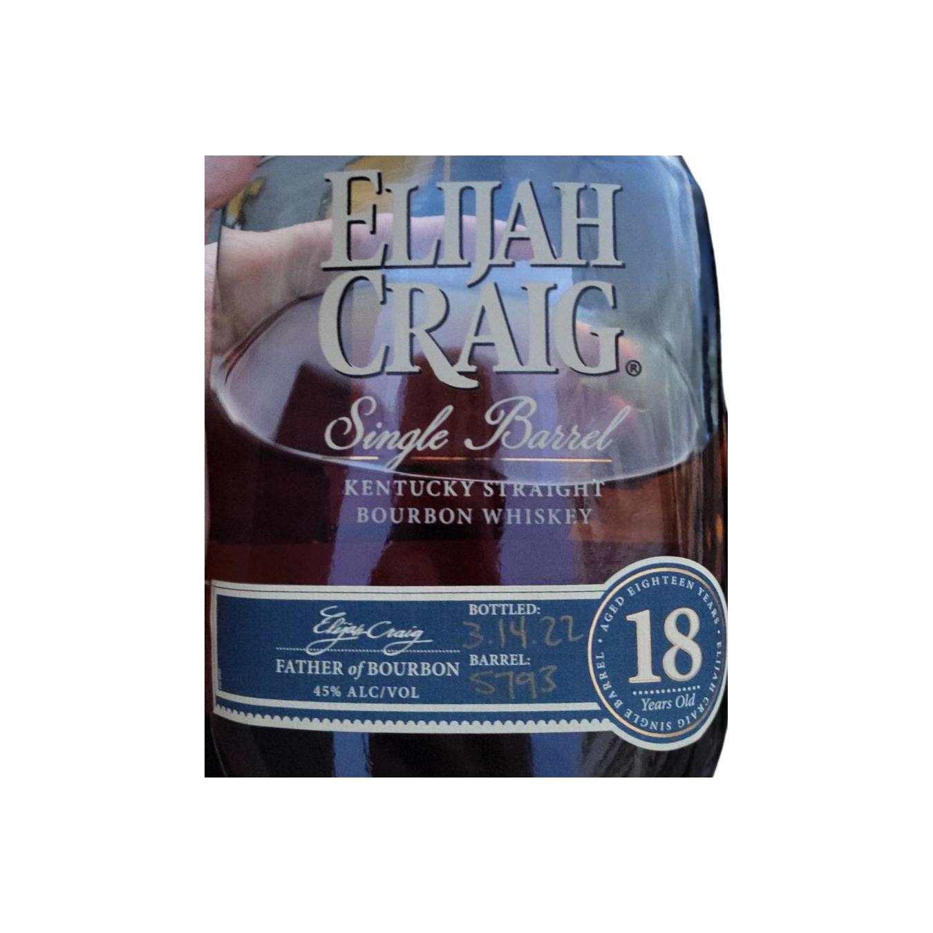 Elijah Craig 18 Years Bourbon Whisky