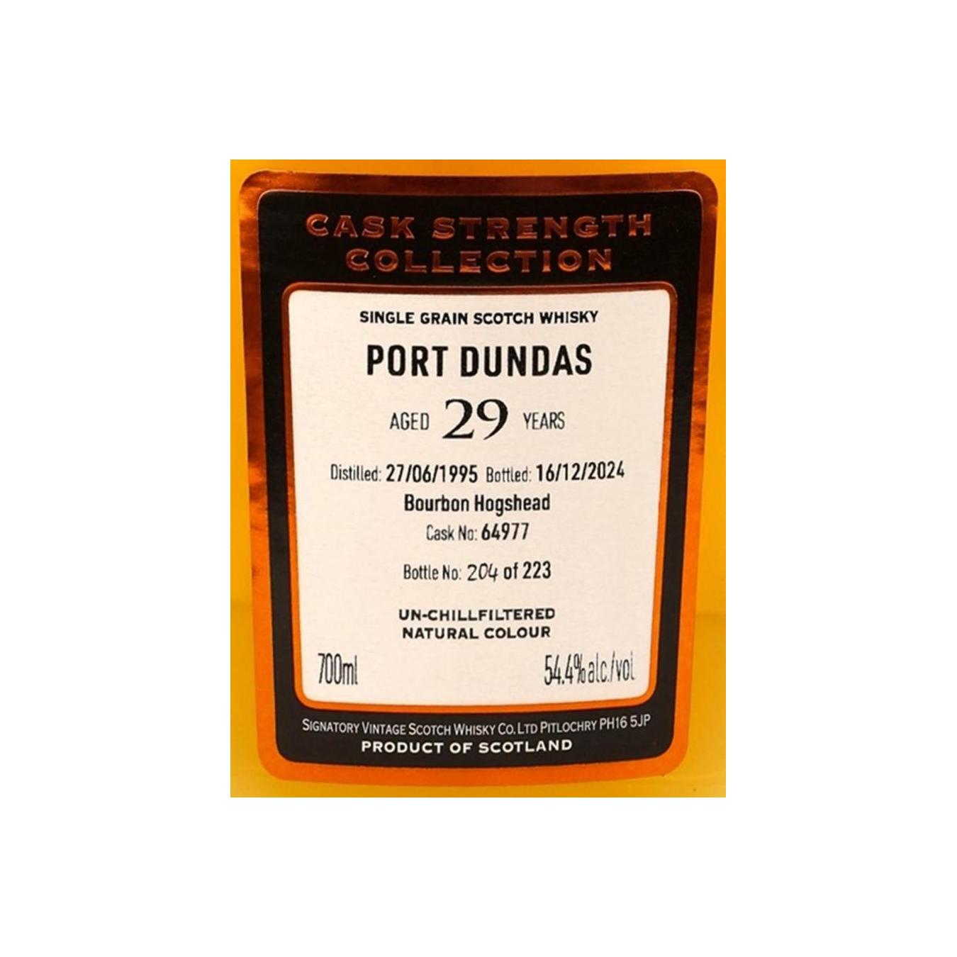 Port Dundas Cask Strength Collection 1995 29 Years Single Grain Whisky 2