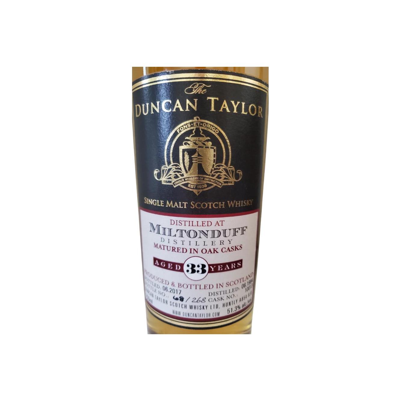 Miltonduff 1984 33 Years Single Malt Whisky