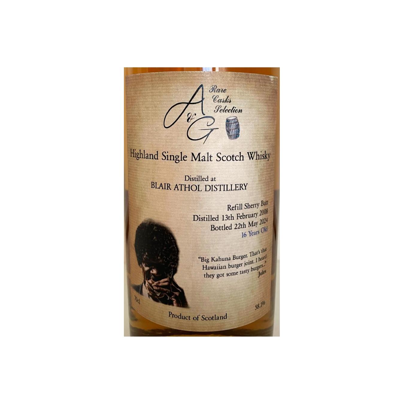 Blair Athol 2008 16 Years Single Malt Whisky 2