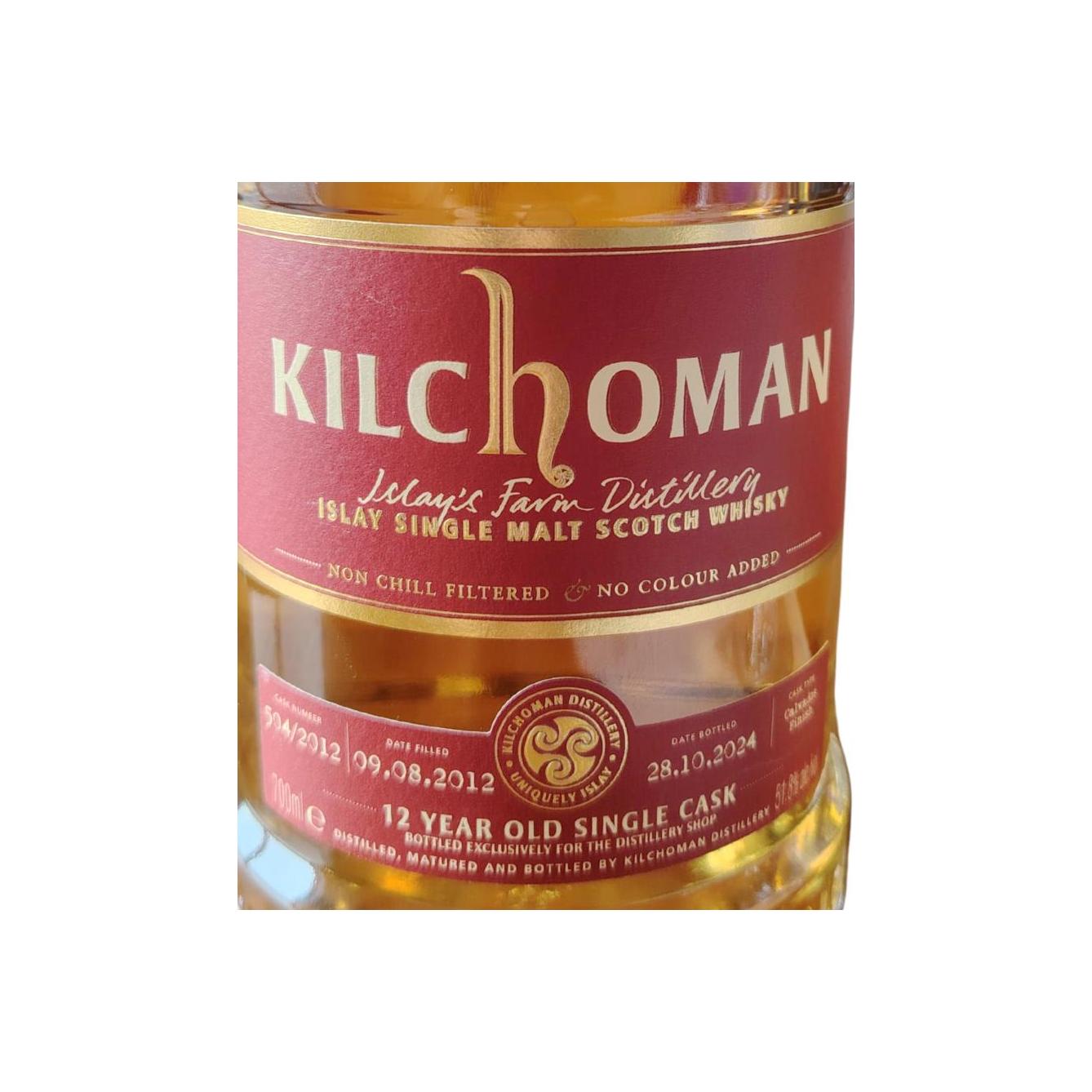 Kilchoman Single Cask 12 Years Single Malt Whisky